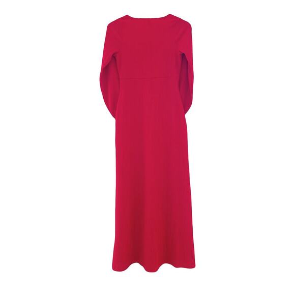 Asos Red Button Down Maxi Dress Sz 4 - Picture 2 of 8